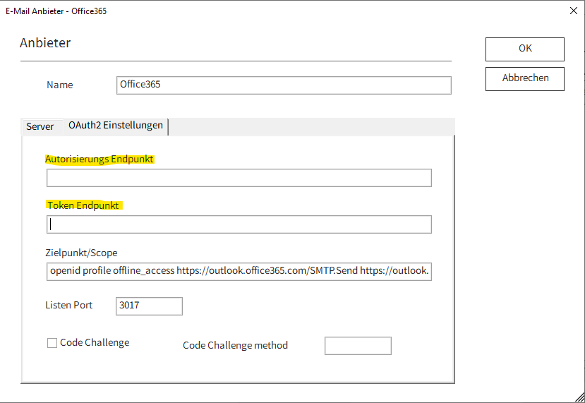 AEVO_Mailclient_Office365_API_OA2Einstellungen