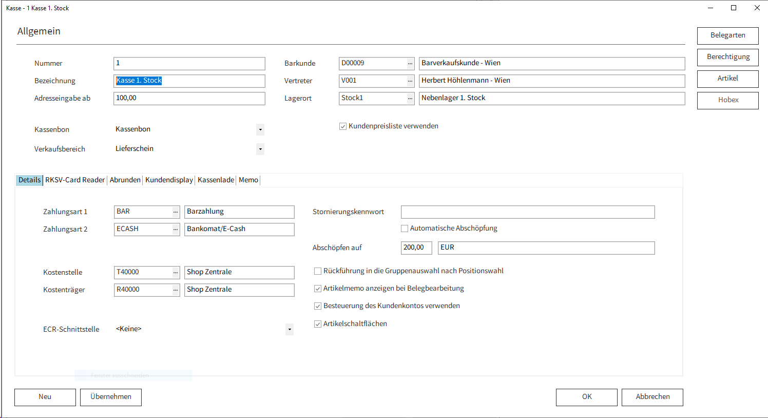 Barverkauf_Kasse_Kassenneuanlage