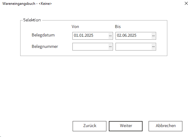 Bestellwesen_Wareneingangsbuch_Selektion
